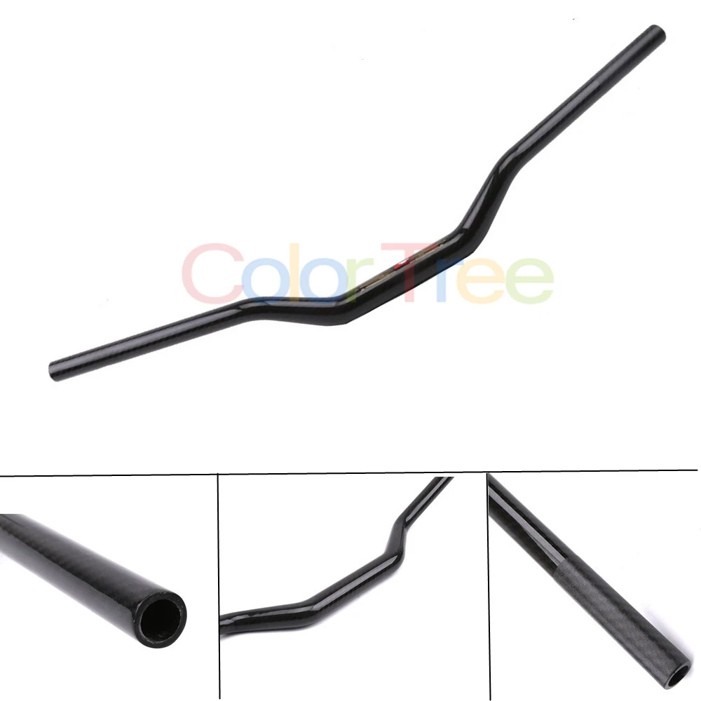 

Carbon Fiber handlebar Motorcycle Universal Fit Most Dirt Bikes ATV Quads Motocross Enduro with 1 1/8" (28.6mm) Handlebar Mount