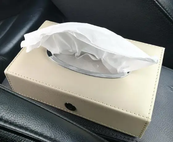 3 типа S 3 цвета коробка для салфеток автомобиля pu кожаный козырек от солнца коробка салфеток держатель авто аксессуары для интерьера - Название цвета: 4