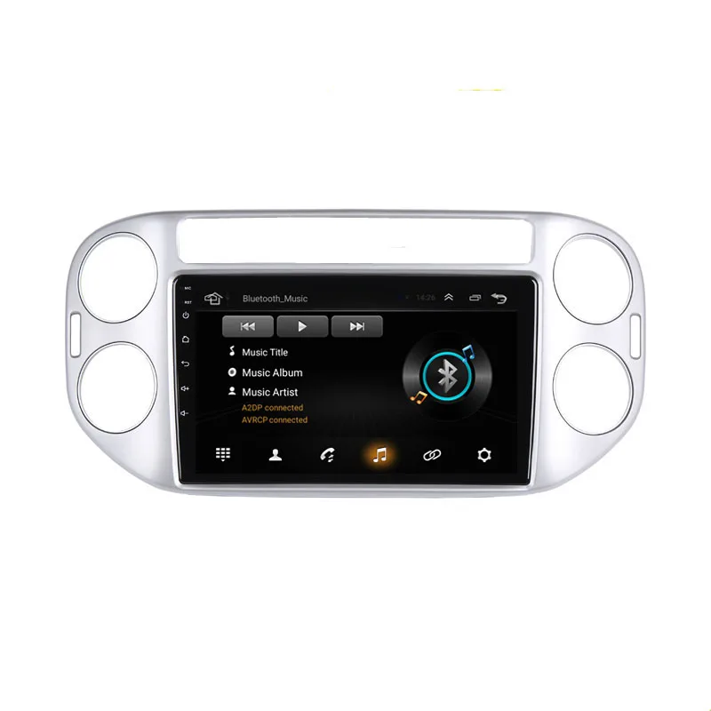 Top 9" 2.5D IPS Android 9.1 Car DVD Multimedia Player GPS For Volkswagen VW Tiguan 2013 2014 2015 DSP 32EQ radio stereo navigation 4