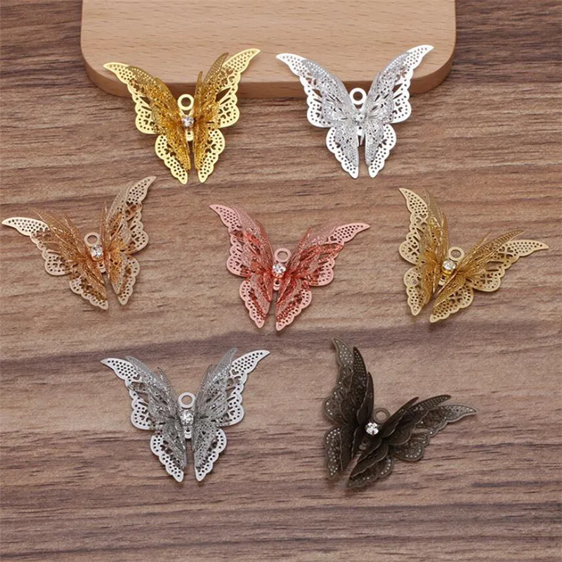 Butterfly Charms Jewelry Making Butterfly Charms Bracelets Charm Necklaces Aliexpress