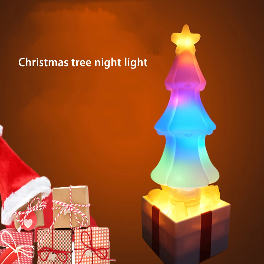 Christmas gift light led night light USB lamp flame light ambience rock crystal lamp
