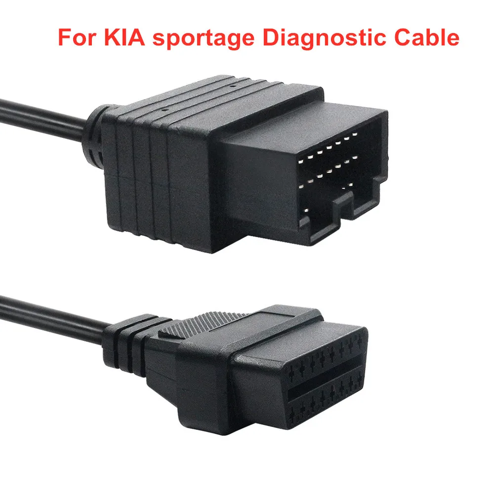 

OBD2 Diagnostic Cable for KIA 20 Pin To 16 Pin OBD2 OBD Scanner Code Reader Adapter Car Connector Cable for KIA 20Pin