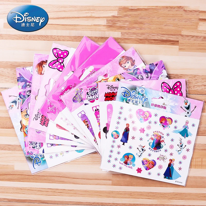 

Disney Frozen Elsa Anna Temporary Tattoo Stickers Makeup Set For Girls Sofia Minnie Waterproof Bracelet Sticker Toy For Children
