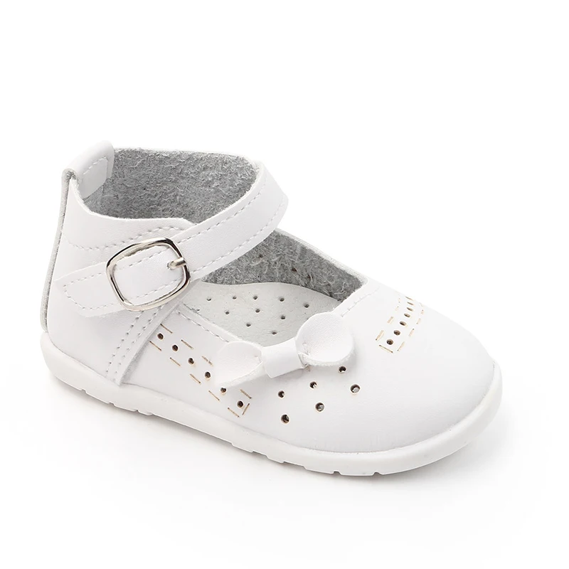 Fashion Baby Girl Shoes Solid Bow toddler Infant Baby Shoes PU Leather Newborn Shoe For baby booties First Walkers