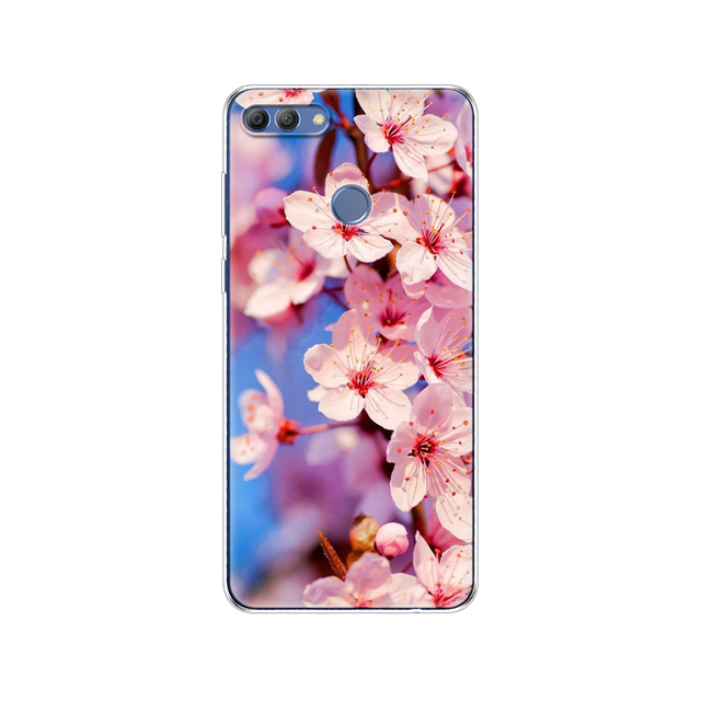 Huawei P Smart 2018  phone case protective 7S soft tpu silicone back cover 360 full protection printed transparent coating