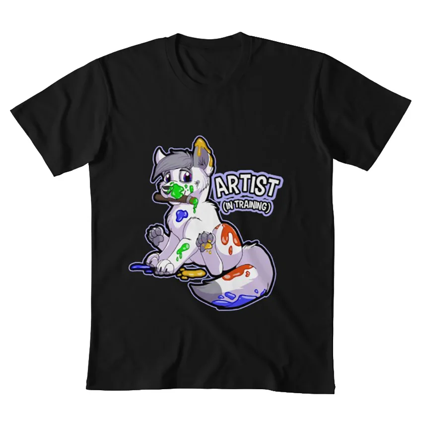 Artist(в тренировке) Футболка Пушистый костюм fandom furries furrie furrys kiba kibaswiftpaw moon moonwear