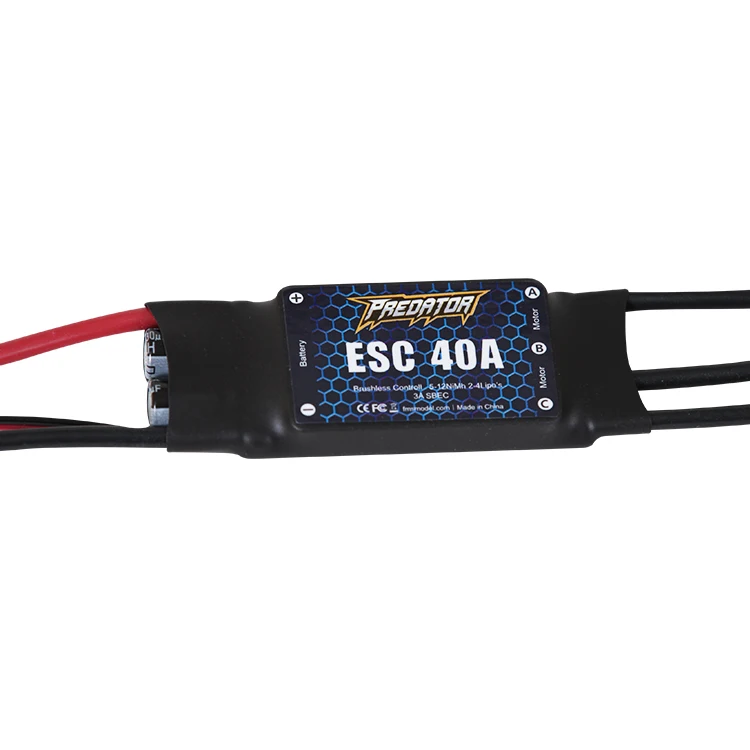 FMS Хищник 40A 30A 20A Brushless ESC с 3A 2A Линейный BEC XT60 Т-образный Разъем для RC модели