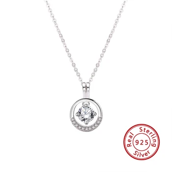 

D-XL202008005 S925 Sterling Silver Hot Sale European and American Spiritual Design Beating Heart Women's Necklace 2020