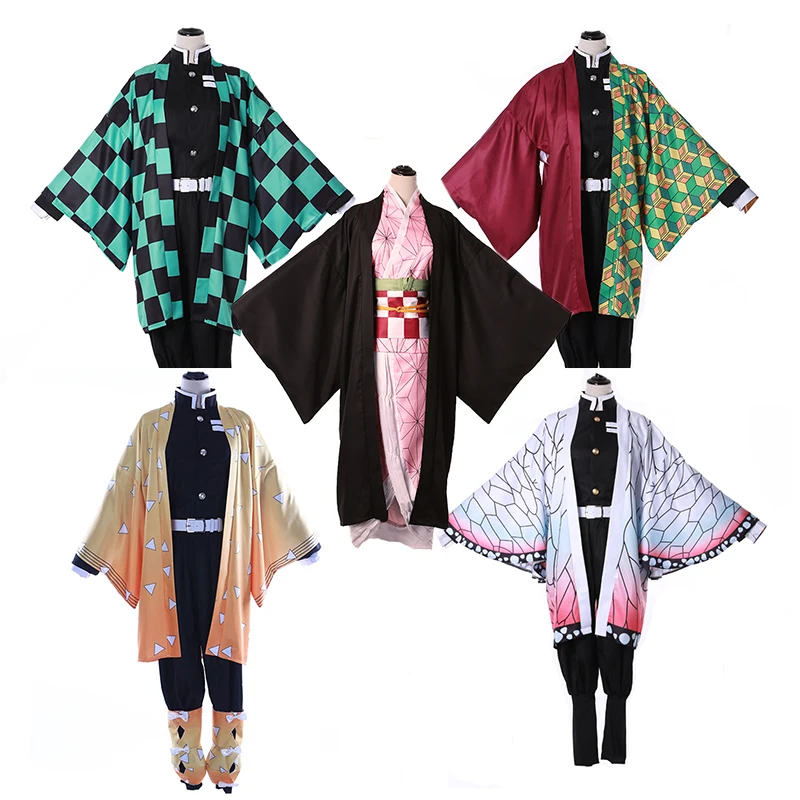 

Anime Demon Slayer Cosplay Costume Kimetsu no Yaiba Kamado Tanjirou Kamado Nezuko Agatsuma Zenitsu Tomioka Giyuu Cosplay Costume