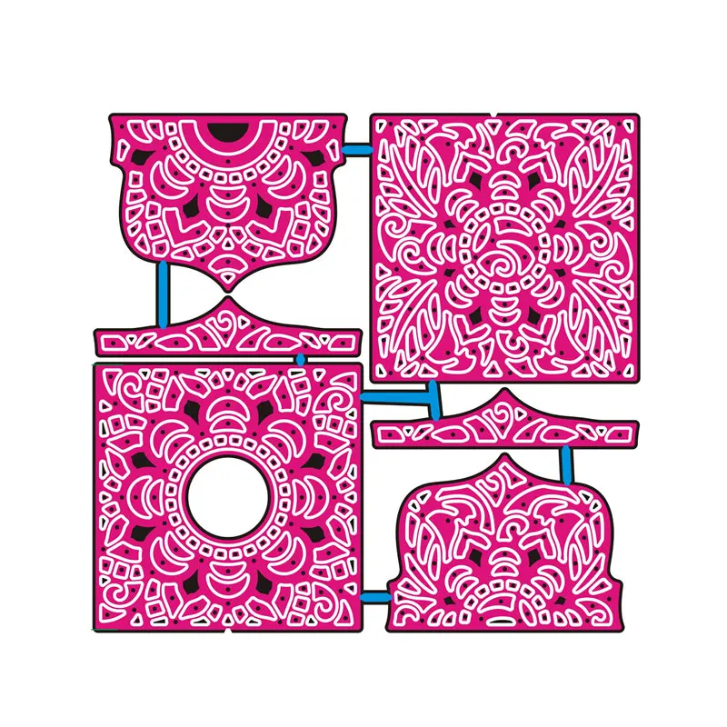 

2019 New 3D DIY Metal Cutting Dies and In Scrapbooking For Paper Card Making Embossing Frames Lace Edge New Dies No Stamps Set