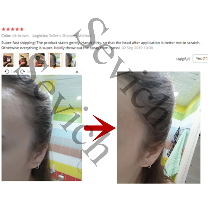 Sevich Hair Building Fibers Hairline Modified Repair Hair Loss Shadow Trimming Powder Makeup Concealer Natural Cover Beauty