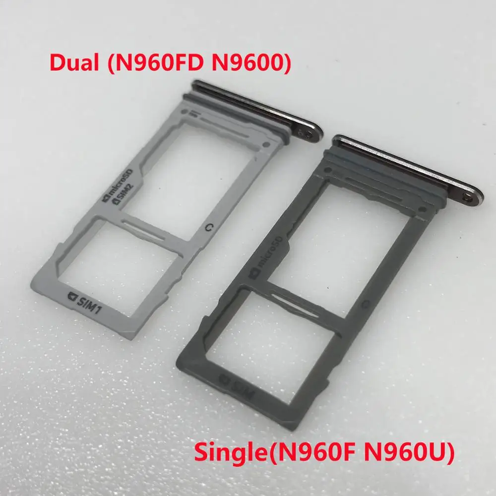 

Dual Single Sim Card Tray For Samsung Galaxy Note 9 N960 N960F N960FD N960U SIM Card Tray Slot Holder Replacement Part