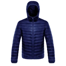 Мужской пуховик, зимняя теплая куртка с капюшоном, легкий пуховик на утином пуху для мужчин и wo, толстая верхняя одежда с длинным рукавом, большой размер 3XL 4XL