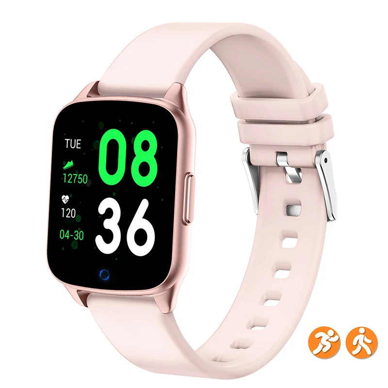 Смарт-часы для женщин, пульсометр, спортивный шагомер, Bluetooth, женские Смарт-часы, кровяное давление, Oxyge, фитнес-браслет для Android IOS - Цвет: Pink