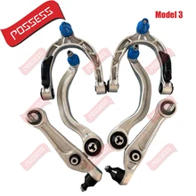 

6 Pieces Front Axle Suspension Control Arm Kits Tesla Model 3, 104434100D 104435400A 104435900A 104432100G 104432600G