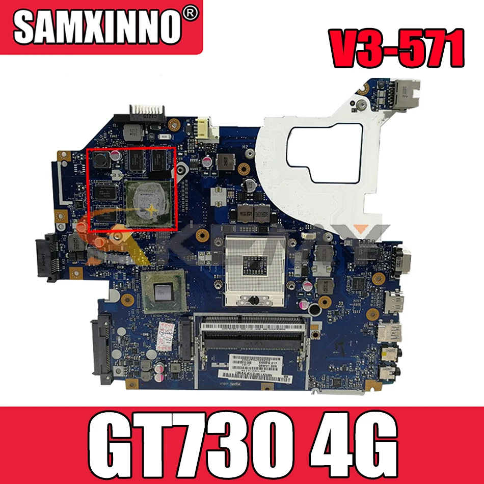 Q5WVH LA-7912P для ACER V3-571 E1-571 V3-531 E1-531 Материнская плата ноутбука PGA989 HM77 GPU GT730 4G DDR3 Тесты