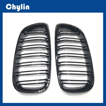 

A Pair Dual Racing Grills For 3 Series BMW F34 Gran Turismo Glossy Black Front Bumper Grille Car Stying Gril