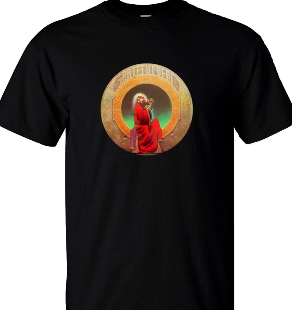 Grateful Dead Album Blues for Allah Черная Мужская футболка мужская женская T-108B популярная |