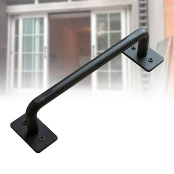

Art Pull Door Handle Universal Sliding Home Indoor 22mm Black For doors