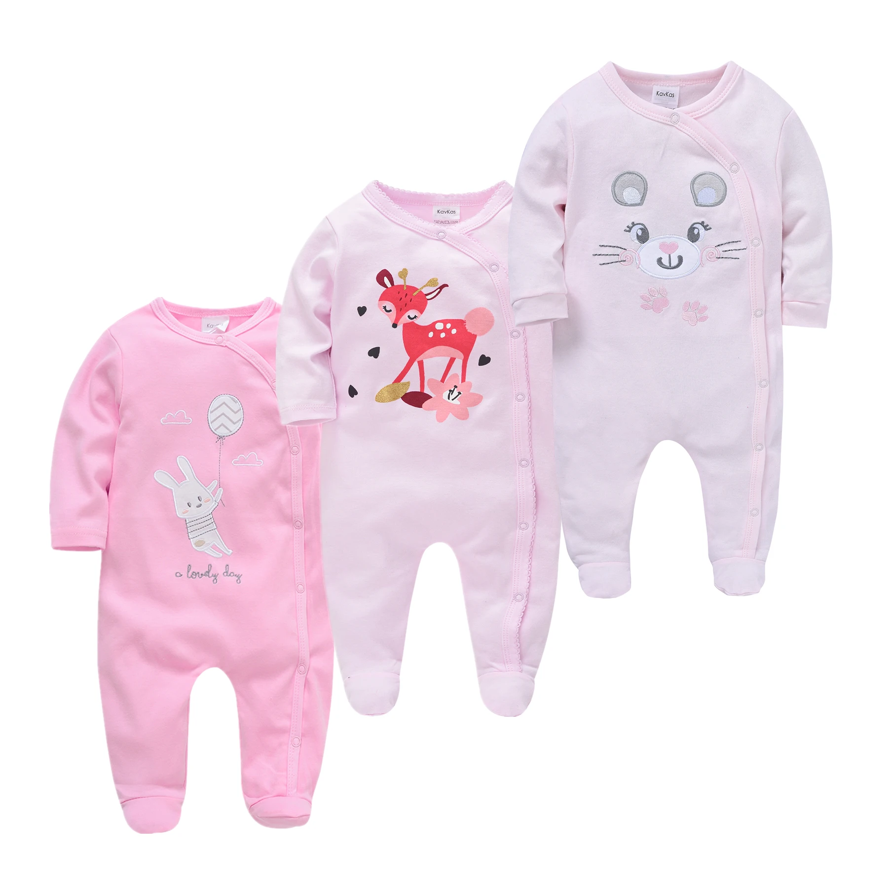 Baby Sleepwear Spring Newborn Pajamas Romper Cotton Long Sleeve