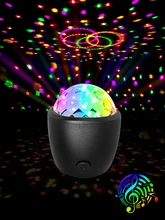 

RGB Disco Ball Party Lights DJ Disco Light LED Projector Strobe Lamp Birthday Party Car Club Bar Karaoke Mini Lamp
