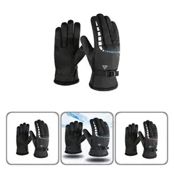 Durable Riding Gloves Wind-proof Warm Snowboard Ski Polyester Gloves  Touchscreen Gloves    Snow Gloves 1 Pair
