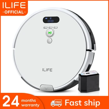

ILIFE V8 Plus Robot Vacuum Cleaner Sweep & Wet Mop 750ML Dustbin Navigation Planned Cleaning