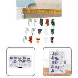 15Pcs/Set Versatile Guitar Pick Set High Stability Metal Metal Finger Adjustable Bass Banjos Picks for Bass Guitar Pick