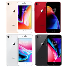 Apple iPhone 8 Celulares 64 Гб/256 ГБ rom 2 Гб ram Беспроводная зарядка гекса ядро NFC Celular Samrtphone мобильный телефон