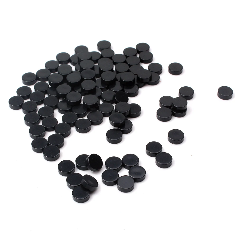 

300 Pieces Plastic Black Dots Inlay Markers for Guitar Fingerboard Parts Diameter 6.3mm