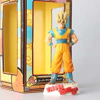 22 см Новый Dragon Ball Z Goku фигурка Супер Саян фигурка Коллекционная модель, подарок для детей большого размера