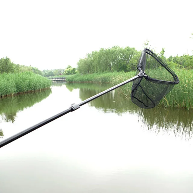 HERCULES Fishing Nets Collapsible Tools Rhombus Mesh Hole Depth Landing Dip Portable Aluminum Alloy Triangle Folding Fishing Net 2