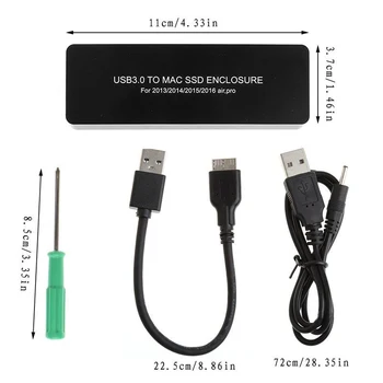 

Micro USB 3.0 To MAC SSD HDD Enclosure For MacBook Air Pro 2013 2014 2015 2016
