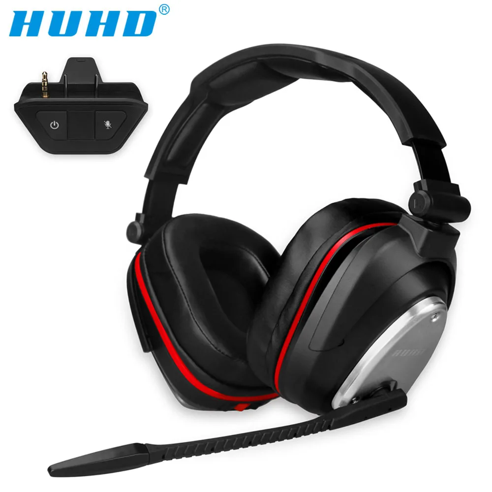 

HUHD With adapter True Wireless 7.1 Gaming Headset for Xbox one Stereo Surround Sound Noise Cancelling Gamer Headphones With Mic