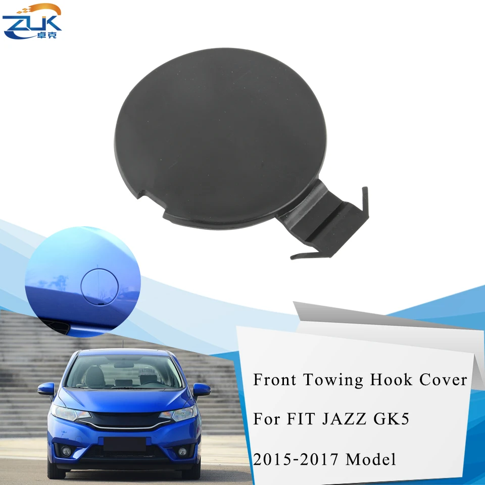 Zuk Car Front Bumper Towing Hook Cover For Honda Fit Jazz Gk5 20152017