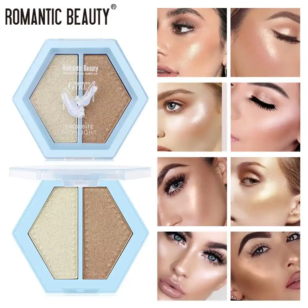 shiny highlighter makeup