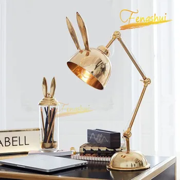 

Modern Creative Rabbit LED Table Lamp Post Nordic Living Room Children's Room Table Light Study Table Lamp Hotel Cafe Table Lamp