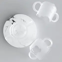 150ml Baby Cup with Scale Fall Resistant Transparent Infant Feeding Water Mug for Kindergarten