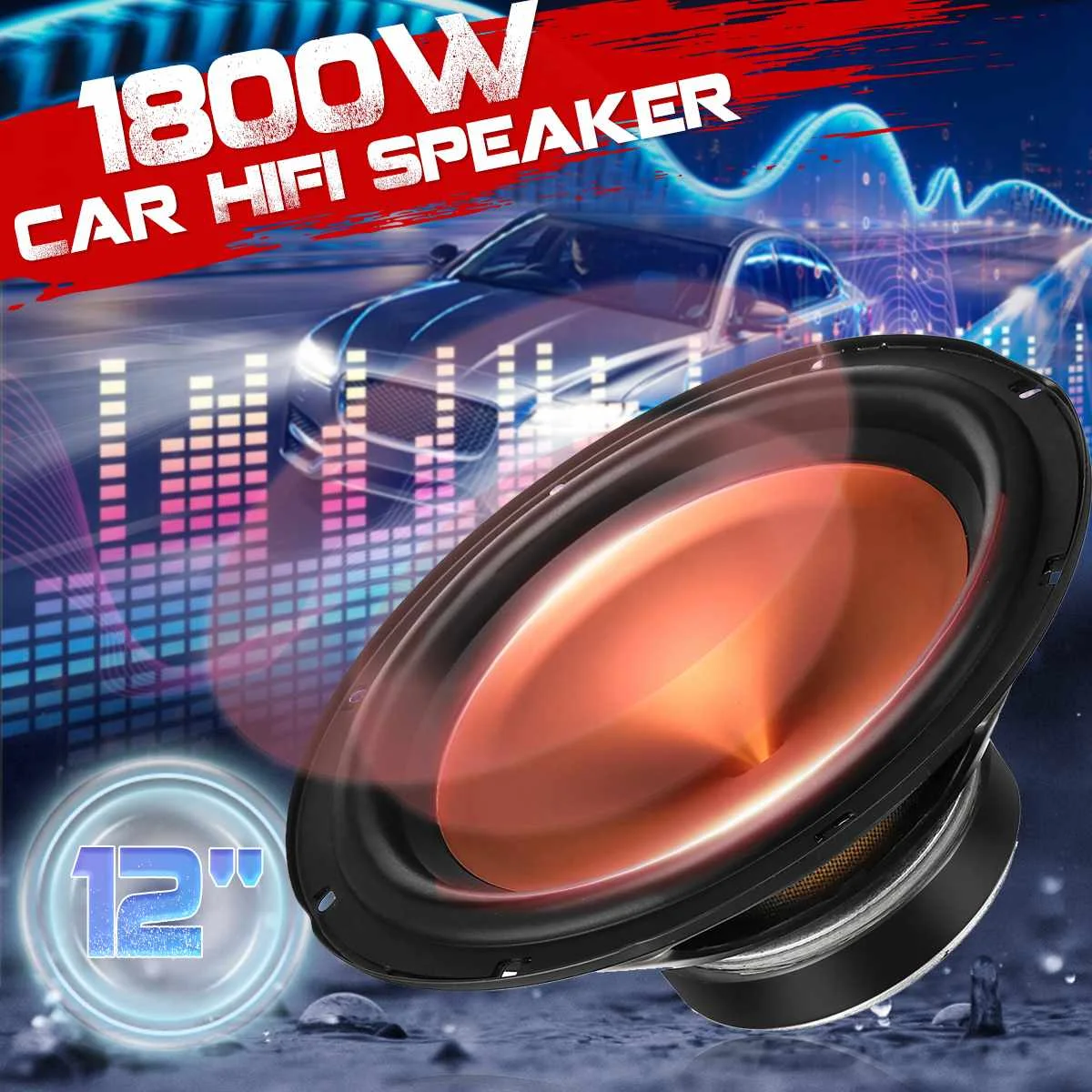 

12 Inch 1800W 50 Core High Power Car Woofer Car Speaker Stereo Vehicle Woofer DIY Bass Replacement Speaker and Subwoofer