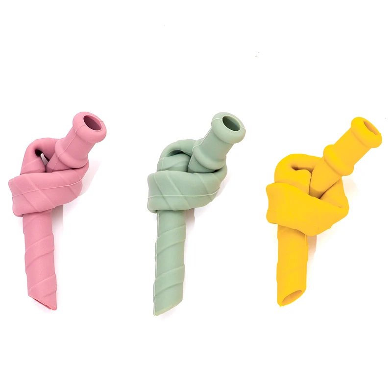 2022 Children's Silicone Spiral Straw Drinking Cup Straw Baby Easy To Clean Soft Silicone Customizable Logo Food Grade Silicone 2