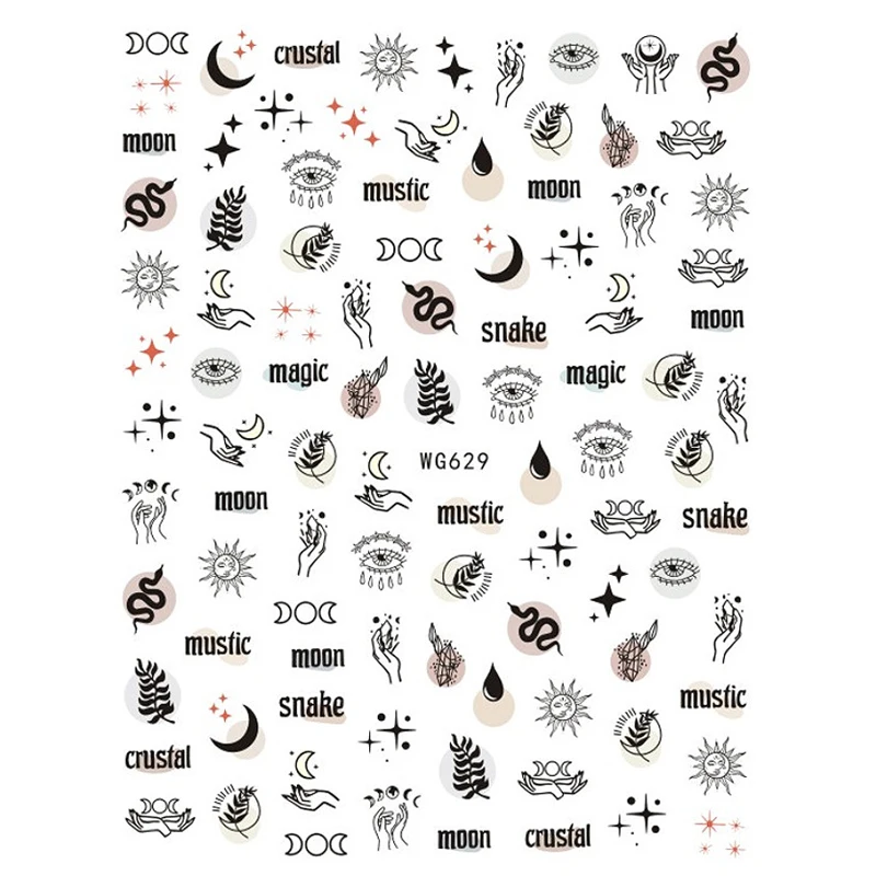 10PCS Brand Snake Sun Eagle Nail Art Sticker Color Eye of the World Nail Art Decoration Repair Decal Slider 10PCS Brand Snake Sun Eagle Nail Art Sticker Color Eye of the World Nail Art Decoration Repair Decal Slider