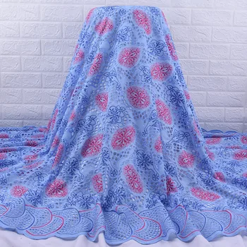 

Zhenguiru New Swiss Lace Fabric High Quality African Lace Fabric Cotton Fabric French Fabric Embroidered Fabric For Party A1933