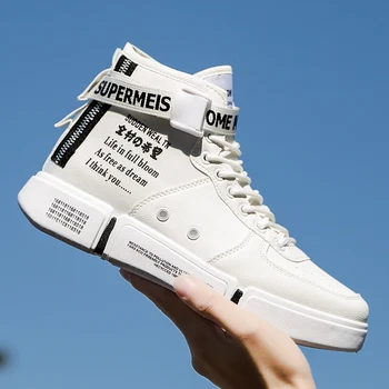 

Sneakers men skate shoes outdoor high-top casual shoes breathable wear flat shoes zapatillas hombre