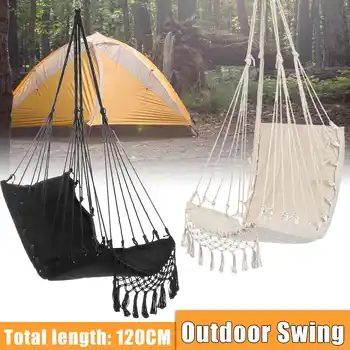 

Nordic Style Deluxe Hammock Outdoor Indoor Garden Dormitory Bedroom Hanging Chair For Child Adult Swinging Single Safety Chair