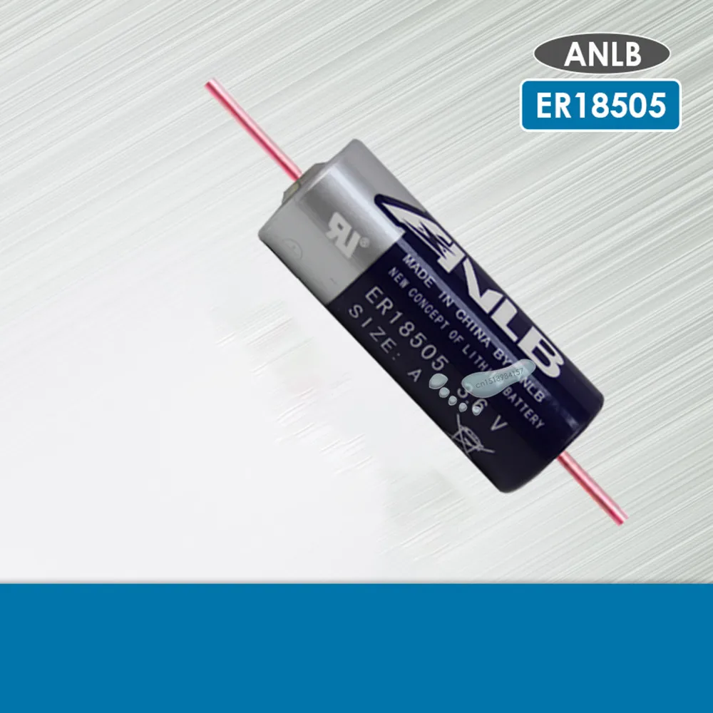 

1pcs HOT NEW ANLB 3.6V 4000mah ER18505M ER1850518505 LiSOCI2 PLC control Li-ion batteries with pins