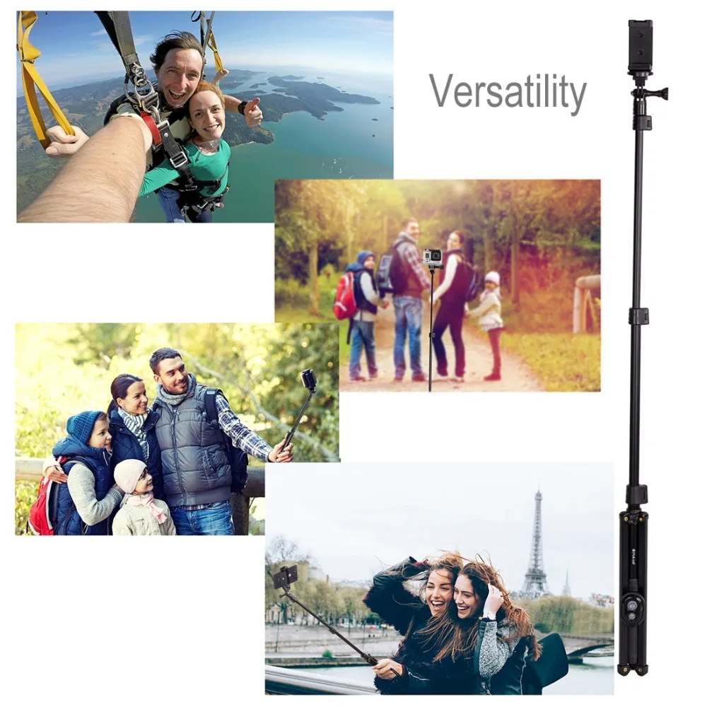 PULUZ Bluetooth пульт дистанционного спуска затвора для селфи и штатив с функцией 1/4