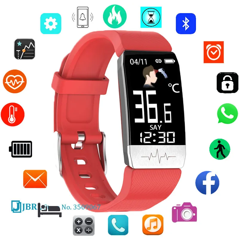 Kids Digital Wristwatch ECG Children Digital Watch Body Temperature Girls Boys Digital Clock IP67 Waterproof Sports Watch Teens afbeelding