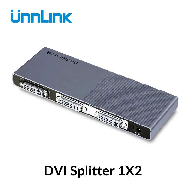 Unnlink DVI сплиттер 1X2 DVI-D видео DVI сплиттеры 1 в 2 из DVI дистрибьютор UHD 4K@ 30 Гц для ТВ-бокса проектор монитор компьютера