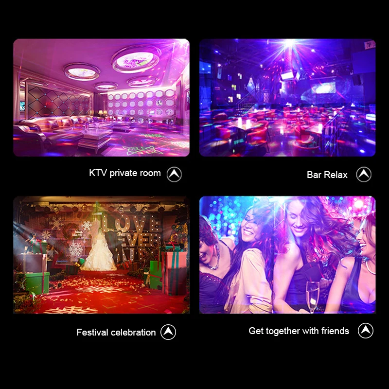 Диско лазерный светильник RGB проектор вечерние светильник s DJ светильник ing эффект для продажи светодиодный для дома Свадебные украшения