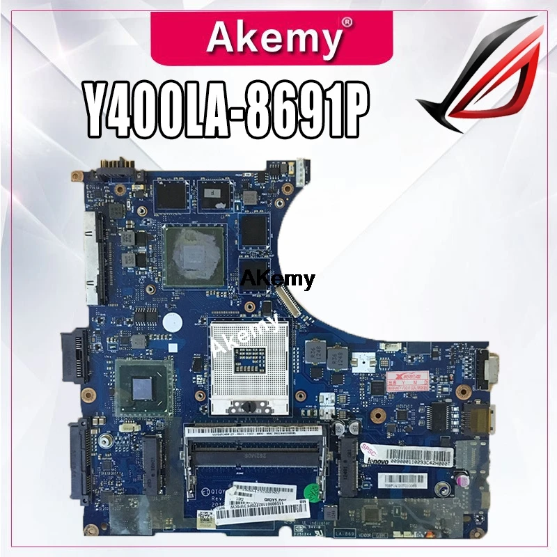 

Laptop Motherboard For Lenovo Y400 QIQY5 LA-8691P motherboard Work Perfect